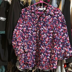 Colorful Polka Dot Blouse